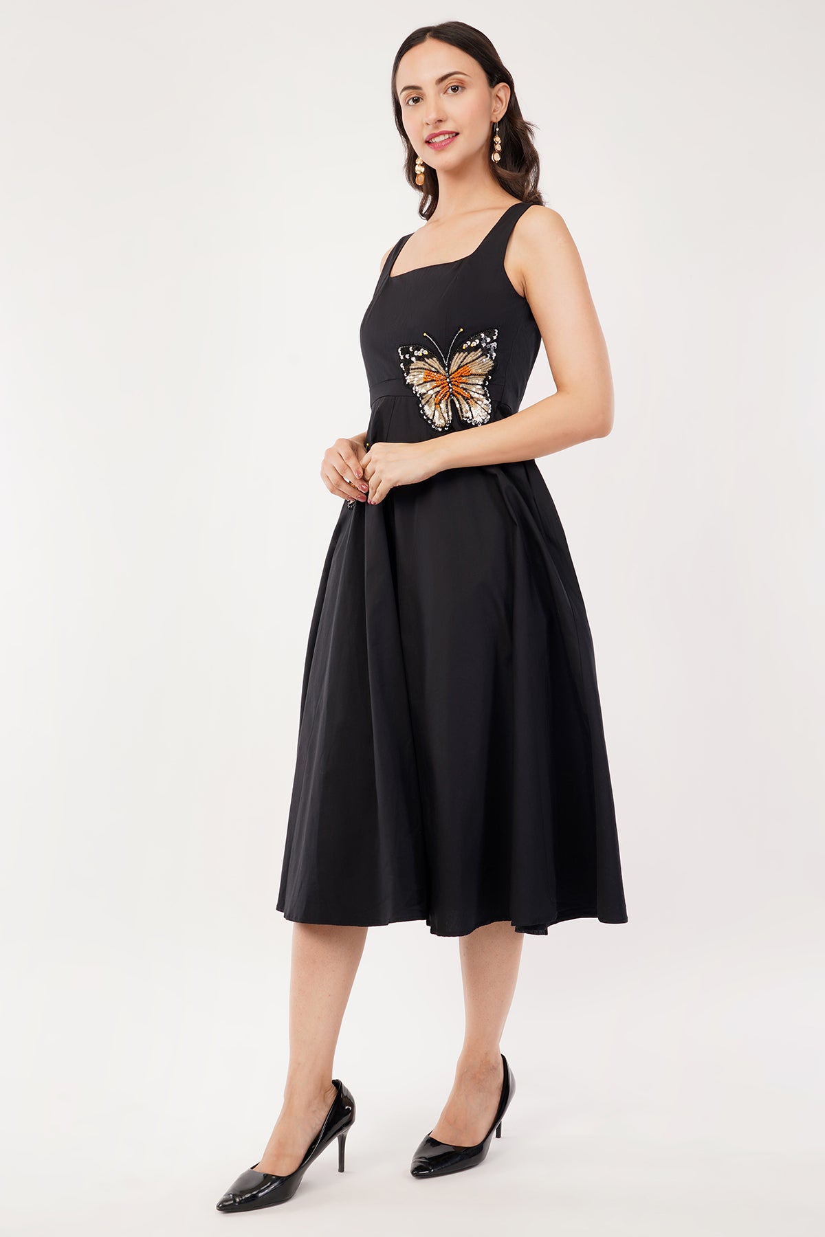 BLACK BUTTERFLY GARDEN DRESS