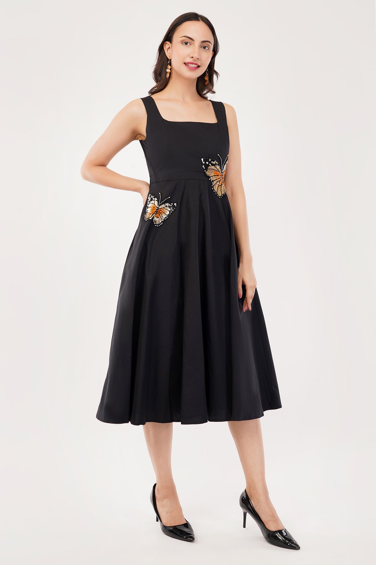 BLACK BUTTERFLY GARDEN DRESS
