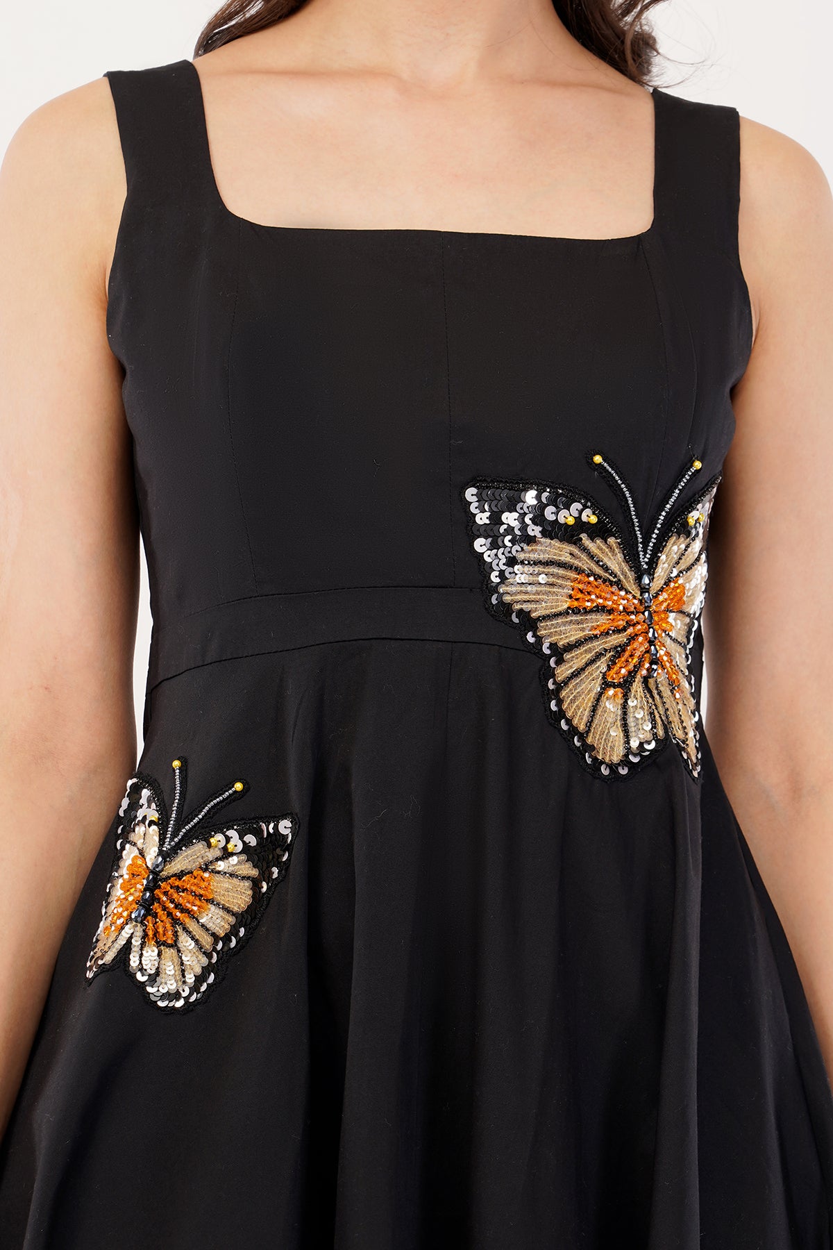 BLACK BUTTERFLY GARDEN DRESS