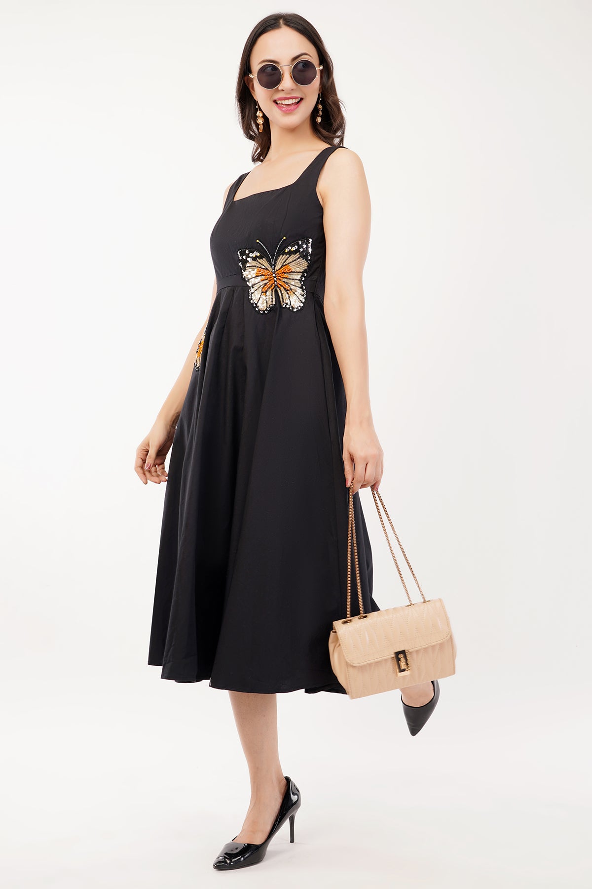 BLACK BUTTERFLY GARDEN DRESS